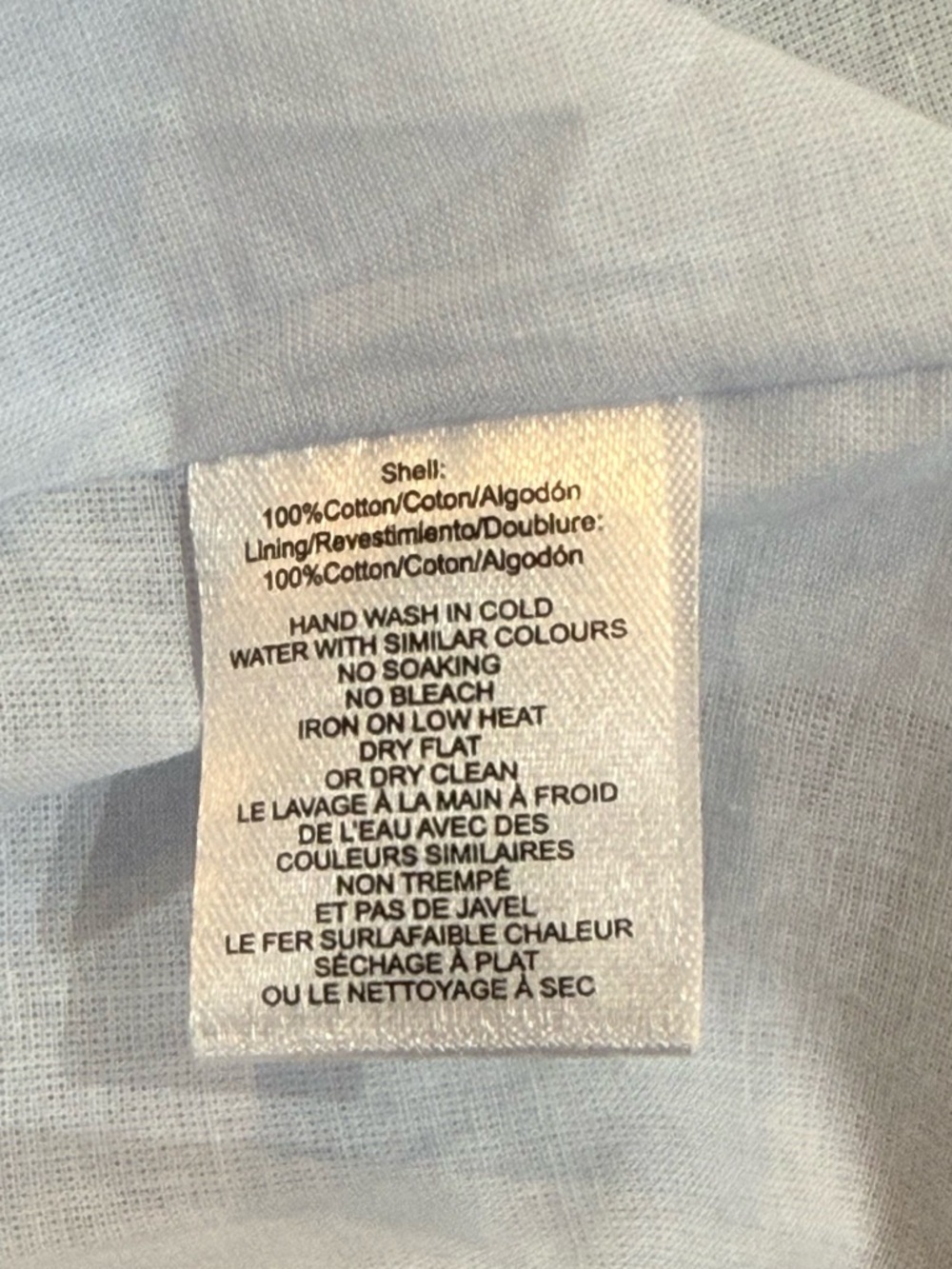 Women’s CIEBON Halliday Light Blue Embroidered long sleeve dress- Size Large - Picture 10 of 10